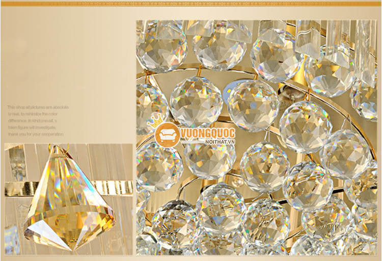 Đèn ốp trần pha lê cao cấp kiểu dáng sang trọng CM206-16